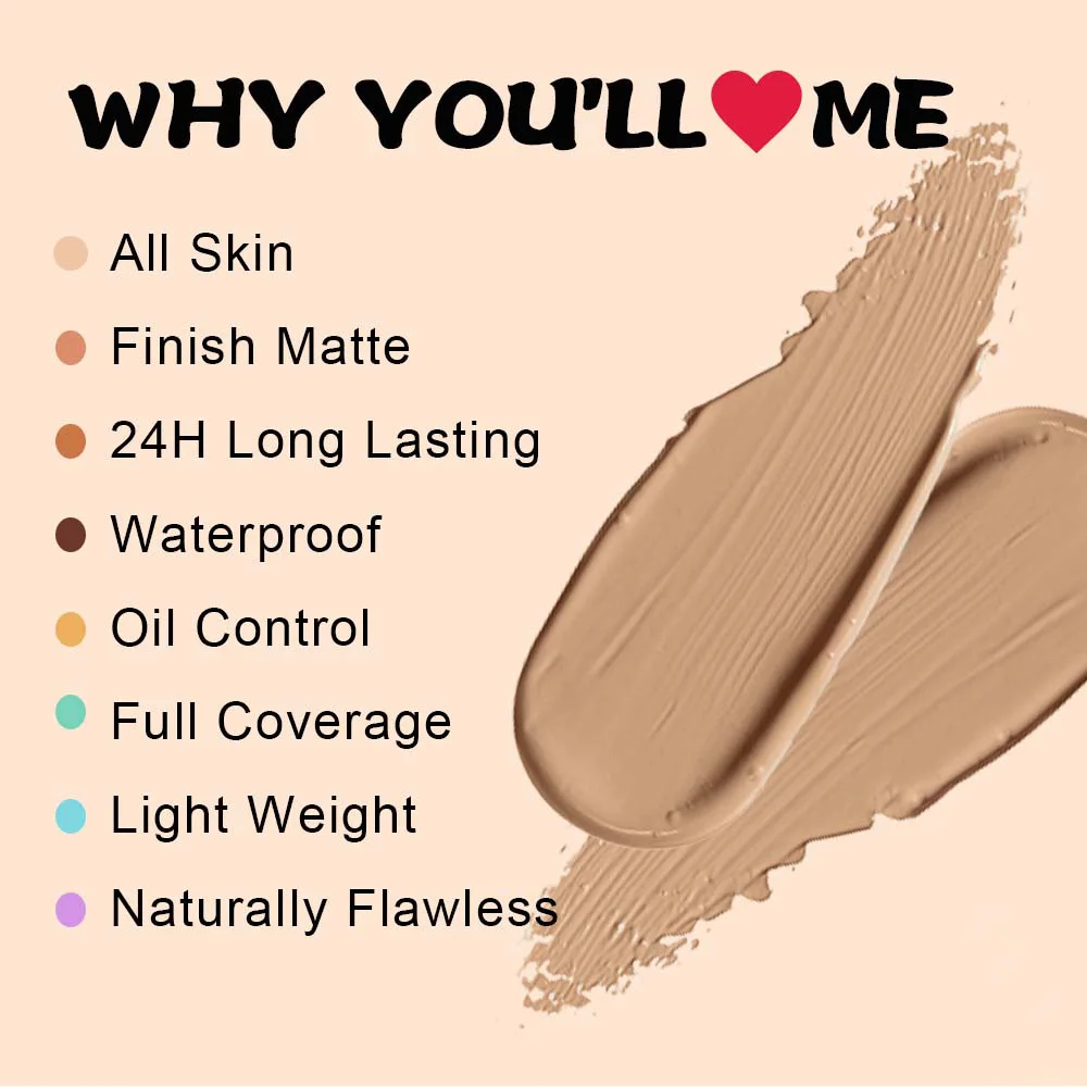 3.6ml Private Label Liquid Concealer Custom Logo Ice Cube Tube 22-Color Concealer Foundation Base Waterproof Face Makeup Vegan