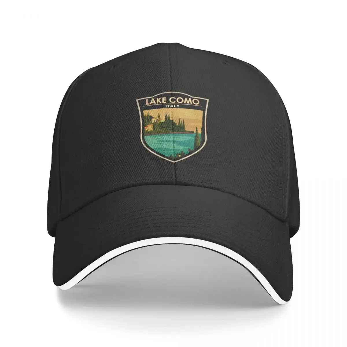 

Lake Como Italy Travel Badge Baseball Cap Anime Hat Cosplay hats on offer Golf Women Men's