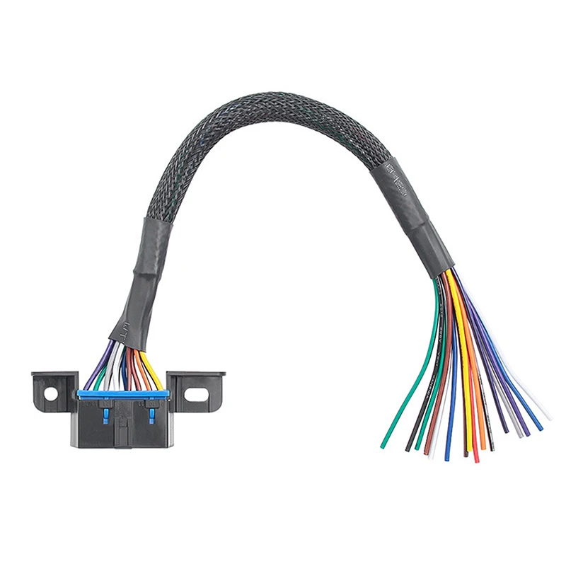 Cable de diagnóstico de coche de apertura hembra, conector OBD2 de 16 pines a interfaz hembra de extensión de apertura, cables de Color de 30CM