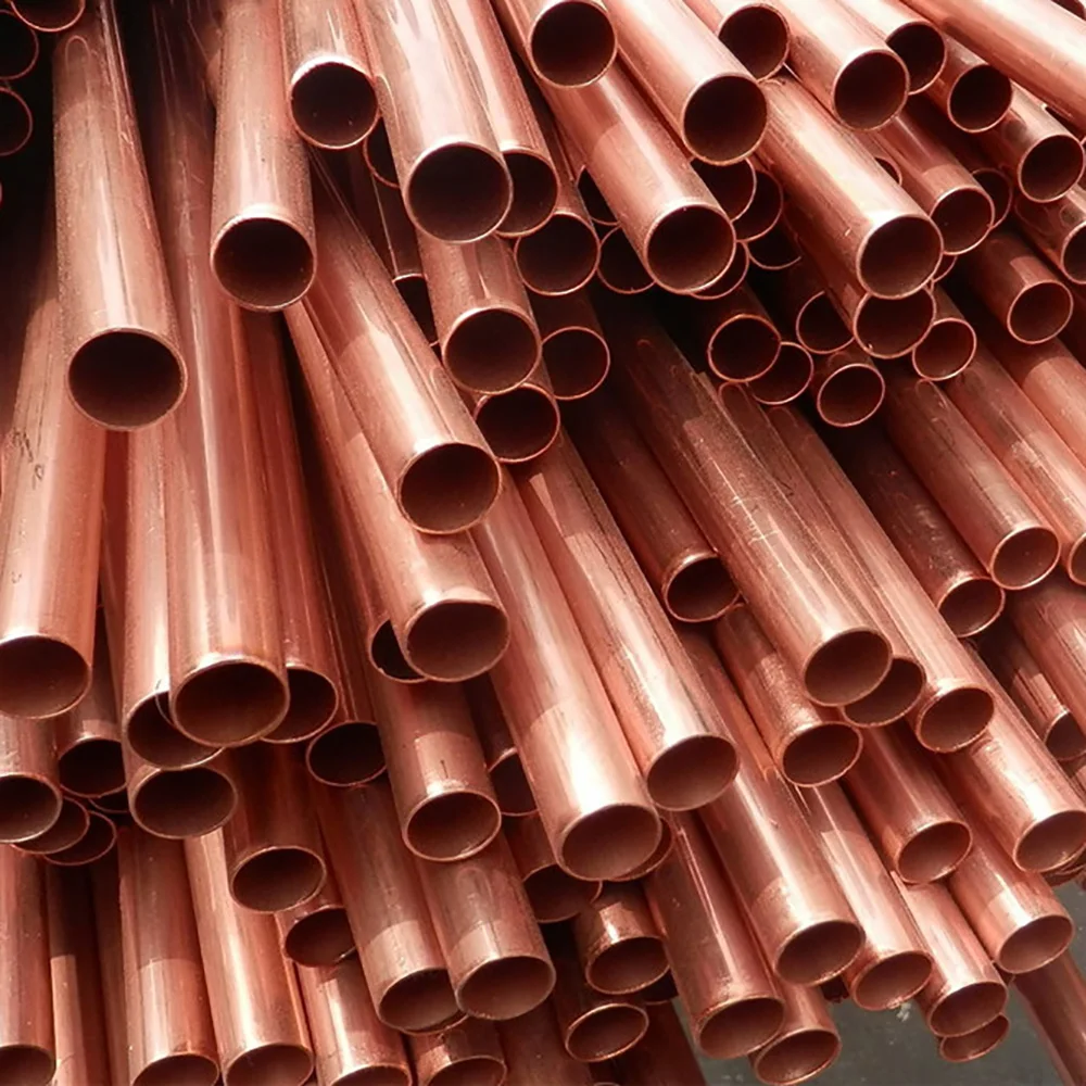 500mm Hard Copper Round Tube Straight Pipe OD 6/7/8/9/10/11/12/14/16/20/30/35mm 99.9%Pure Coppers Hollow Tubes Tubing DIY Crafts