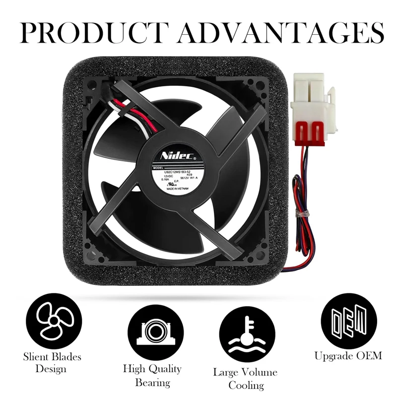 Upgraded DA81-06013A Refrigerator Evaporator Fan Motor Compatible With Samsung Refrigerator Replace# DA31-00287A