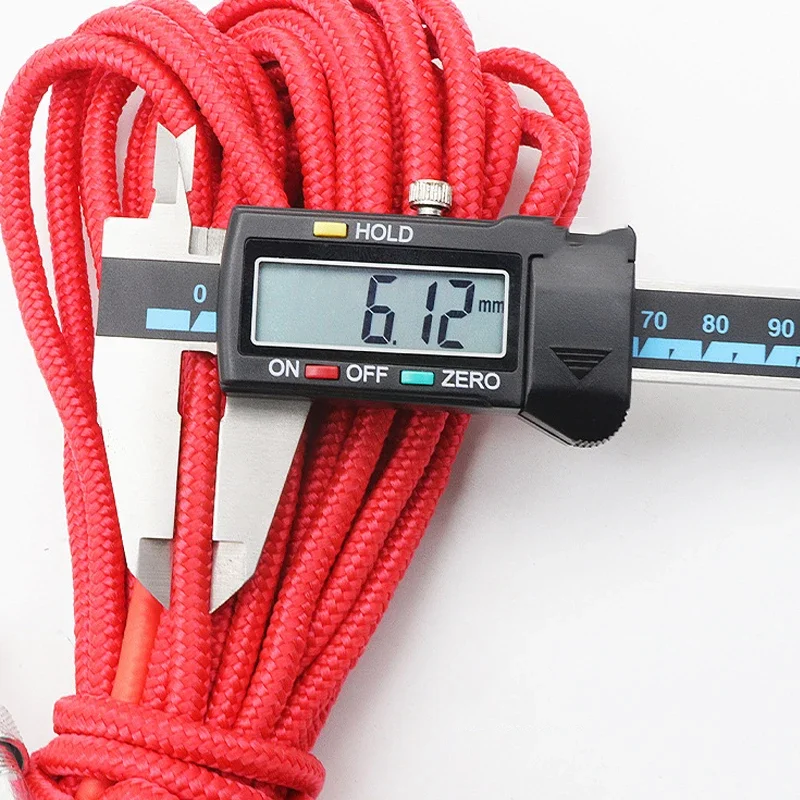Fishing Magnet Rope 20m 10m Nylon Braided Heavy Rope With Safe Lock Diameter 6mm Magnet Fishing Rope Red/White/Green