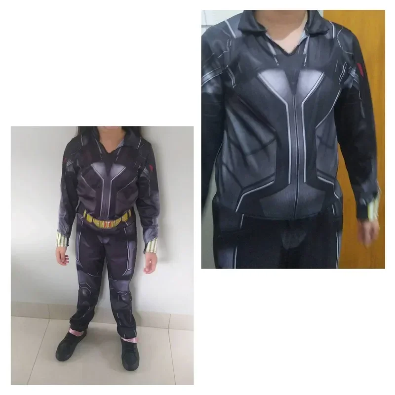 Costume da bambino in noce nera, tuta, vestito operato da ragazza, supereroe, carnevale di Halloween, costumi cosplay per bambini, taglia dalla S alla L
