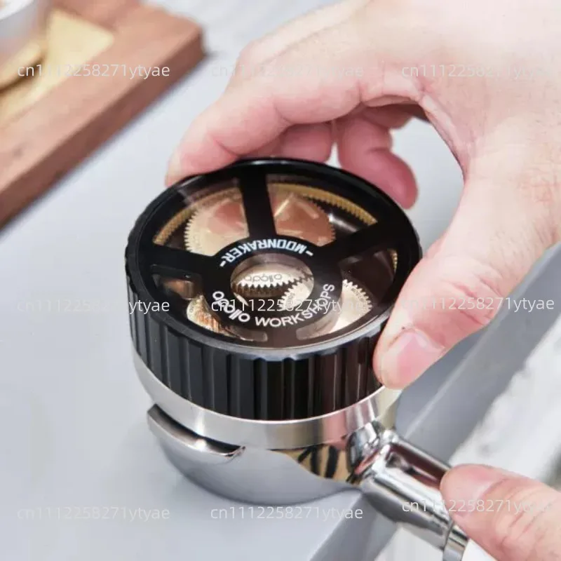 Planetary Gear Coffee Distribution Tool  Equipment Disperses Clumps 58mm coffee distributor  tool