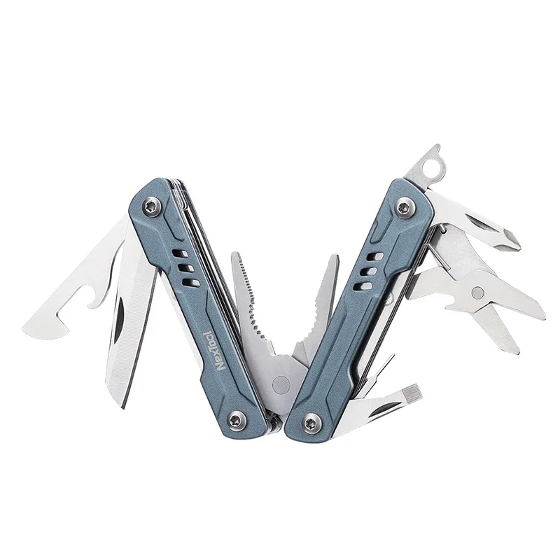 NexTool-Mini Folding Pocket Multitool, alicate marinheiro, tesoura, canivete, chave de fenda, abridor de garrafas, EDC Ferramentas ao ar livre, 11