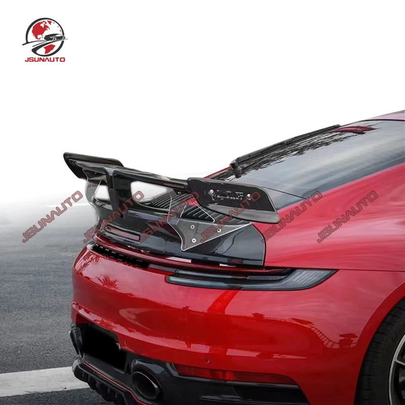 Carbon Fiber Rear Spoiler For Porsche 911 992 Carrera T Style Rear Trunk Wing Tail Carbon Kit For 2022 911 922 Spoiler