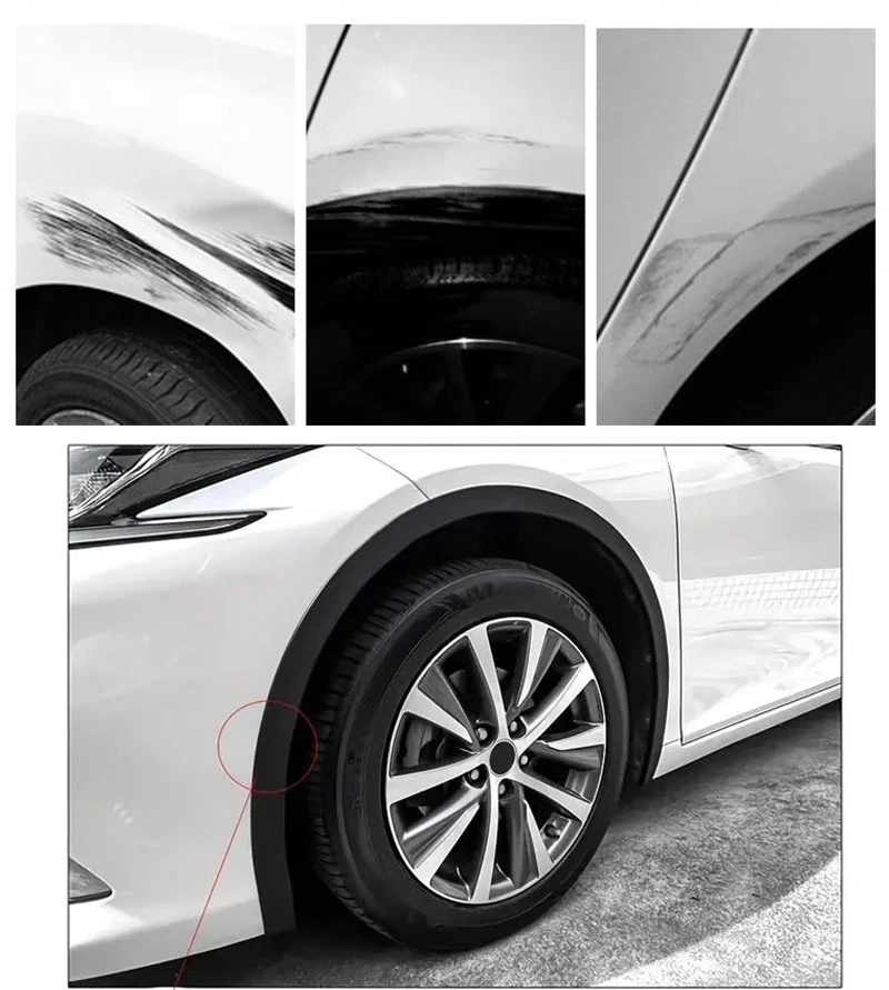 1,5 M Universal Auto Kotflügel Auto Rad Bögen Flügel Expander Arch Augenbraue Anti-kollision Streifen Kotflügel Schutz Abdeckung Dekoration – Detail 9