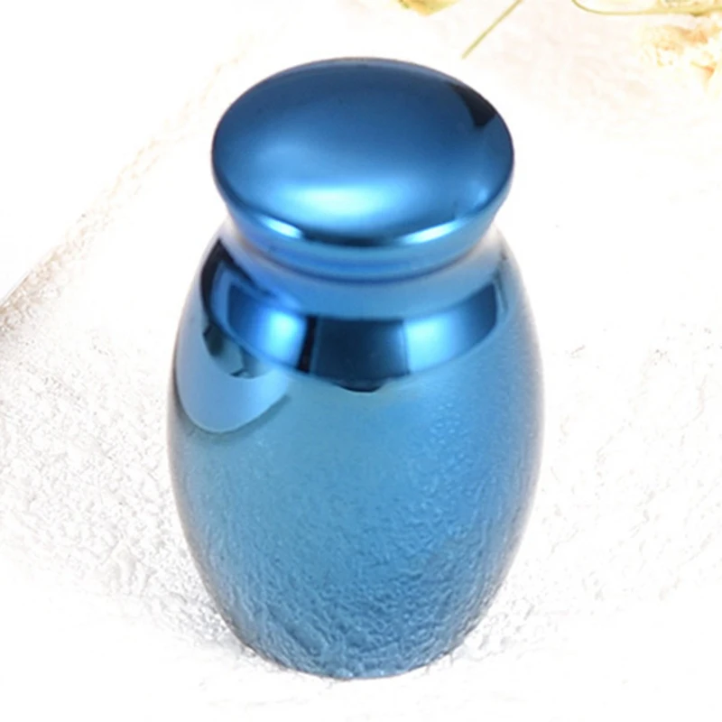 Blue Human Ashes Keepsake Angel Wings Memorial Urn Mini Cremation Urns Ashes Holder for Human Pet Memorial Urns