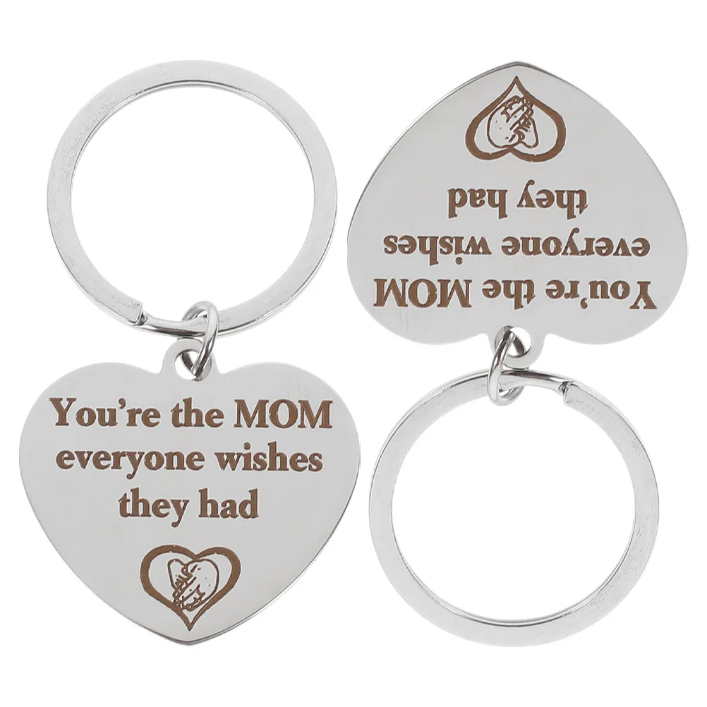 

2 Pcs Love Keychain Decorative Bag Hanging Fashion Wallet Handbag Pendant Charms Backpack