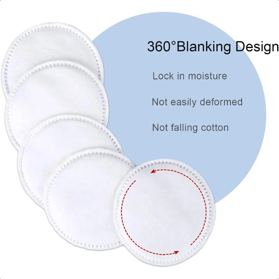 Cotton Rounds 300 Count Makeup Remover Pads Face Cotton Pads Facial Cleansing Round Cotton Pads LintFree