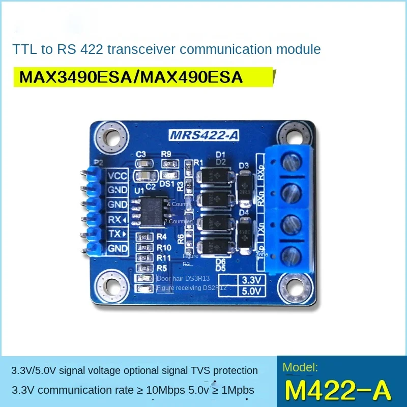 TTL to RS422 Module TTL to 422 Module RS422 Module Full Duplex 5.0V/3.3V Optional