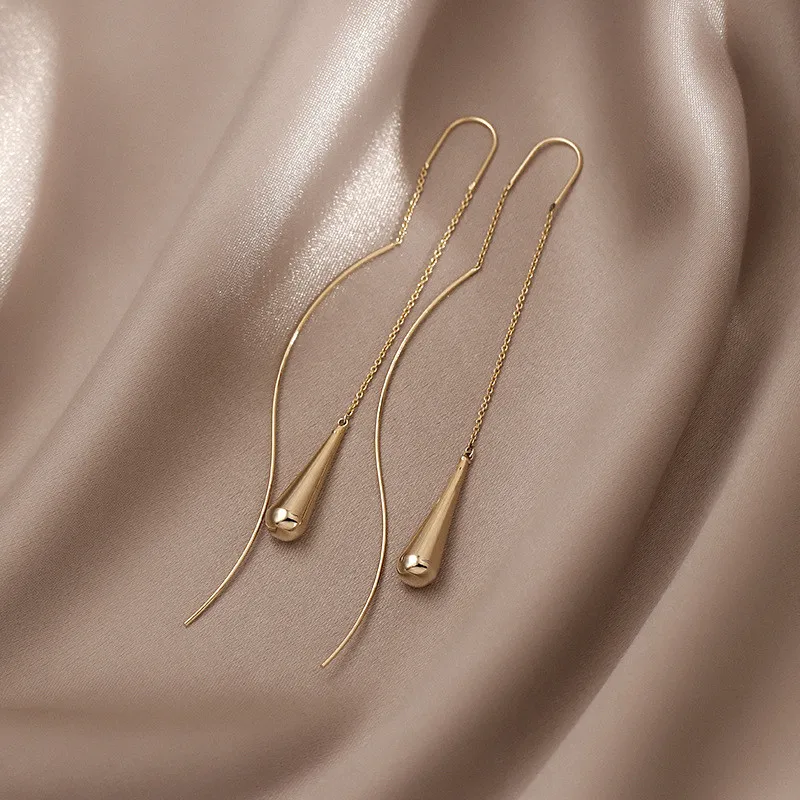 Fashion Long Tassels Hanging Drop Earrings For Women Crystal Big Dangle Earring Wedding Jewelry Statement pendientes 2021 New