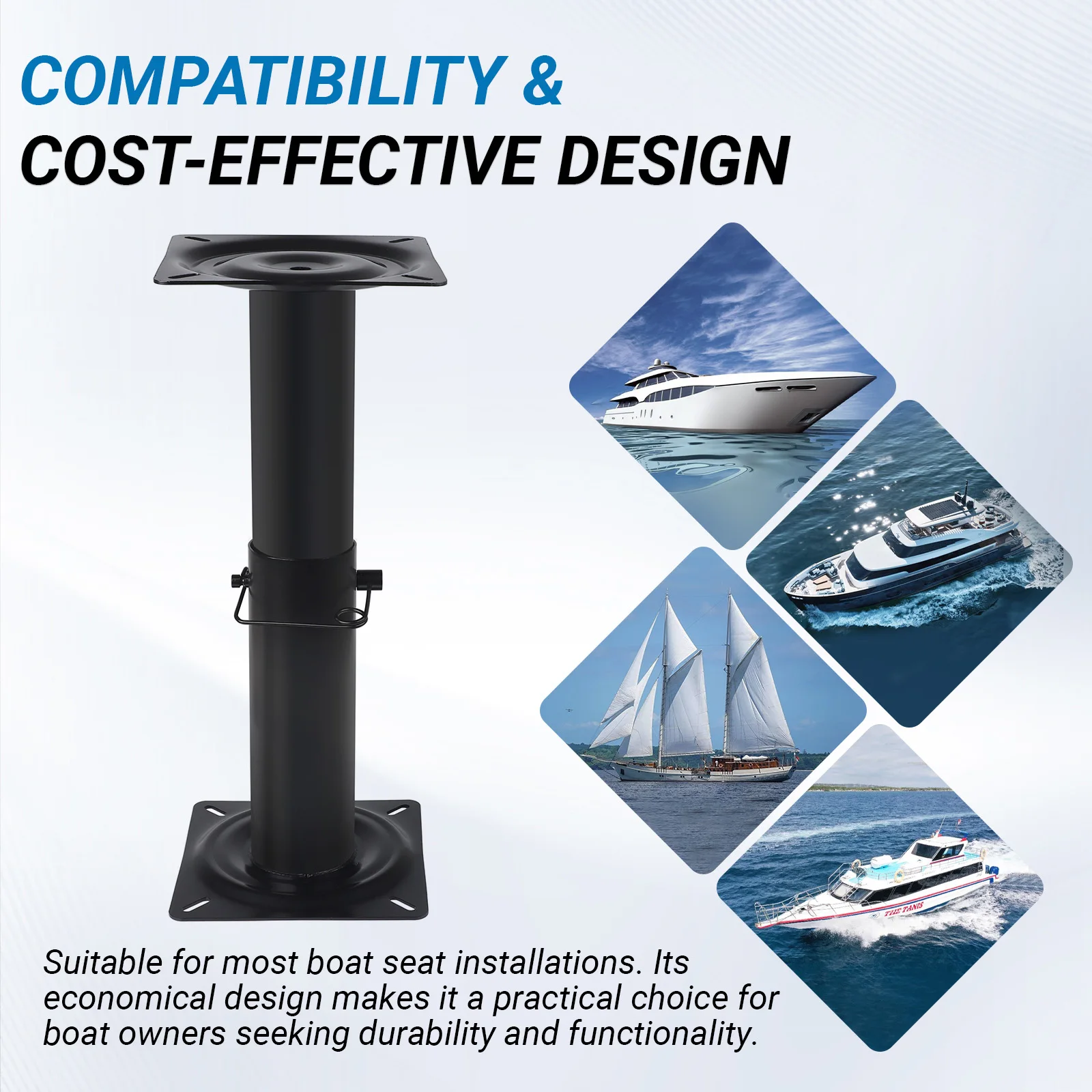 Base de pedestal para asiento - Fishing Boat Steering Wheel reseña y precio