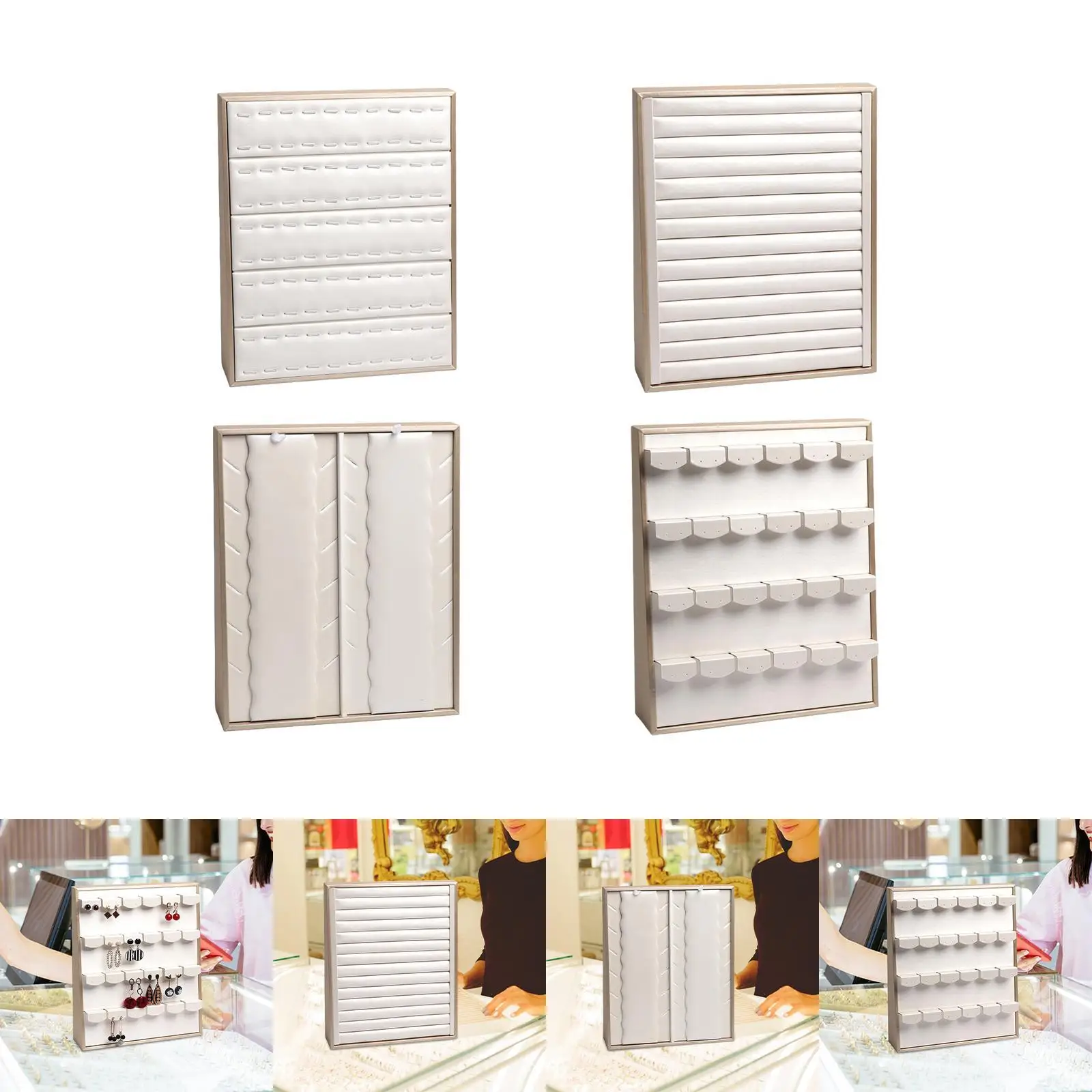 

Jewelry Display Holder Vertical Jewelry Storage Rack Jewelry Display Stand for Selling Jewelry Store Boutique Vanity Table Shop