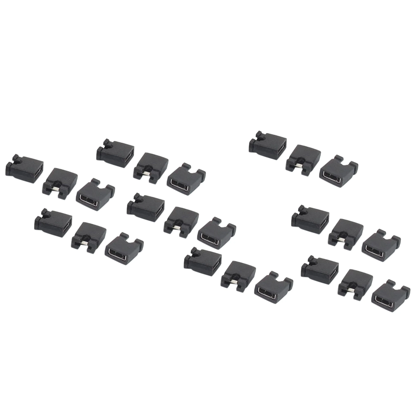 DT17 240 Pcs 2.54mm Standard PCB Shunts Short Mini for Jumper Cap Connector for Circuit Board Motherboard