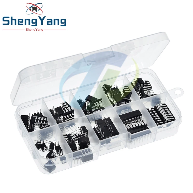 TZT 85PCS/Lot Integrated Circuit DIP IC Combination Set NE555 LM324N LM393P UA741CN PC817 LM358P LM386N