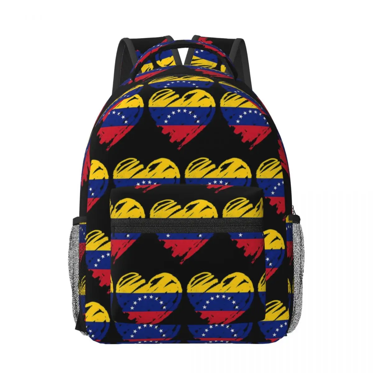 

I Love Venezuela Venezuelan Flag Woman Backpacks Boys Girls Bookbag Fashion School Bags Portability Laptop Rucksack Shoulder Bag