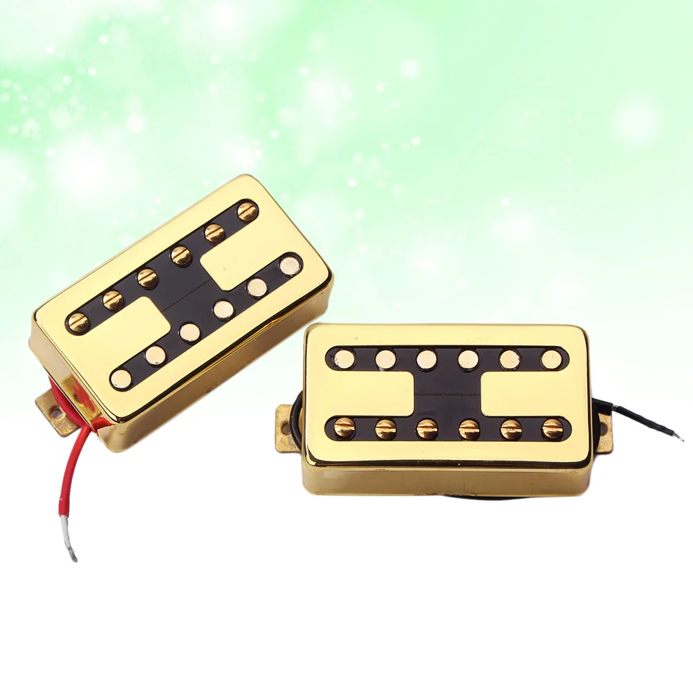 

Electric Guitar Pickups Humbucker Gold Double Coil Guitar Parts Accessories For Heavy Metal High Output Noise