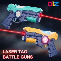 Dzieci Laser Tag pistolety zabawkowe elektryczny pistolet na podczerwień dla dziecka Laser Tag gra bitewna zabawki broń pistolety prezent dla chłopców gry na świeżym powietrzu