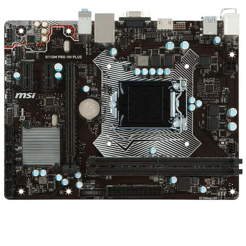 Per MSI H110M PRO-VH PLUS B150M Scheda principale 1151 Pin 67 Generazione CPU DDR4 Memoria