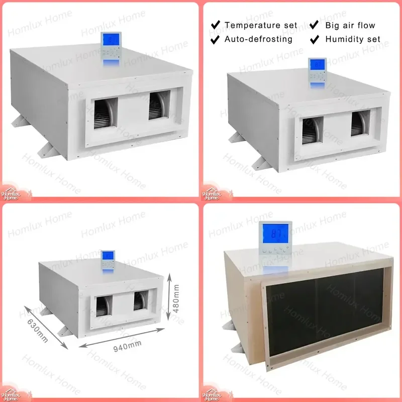90L Day Ceiling Mounted Dehumidifier Ducted for Basement Warehouse Garage Cellar Humidity Control Industrial Heavy Duty