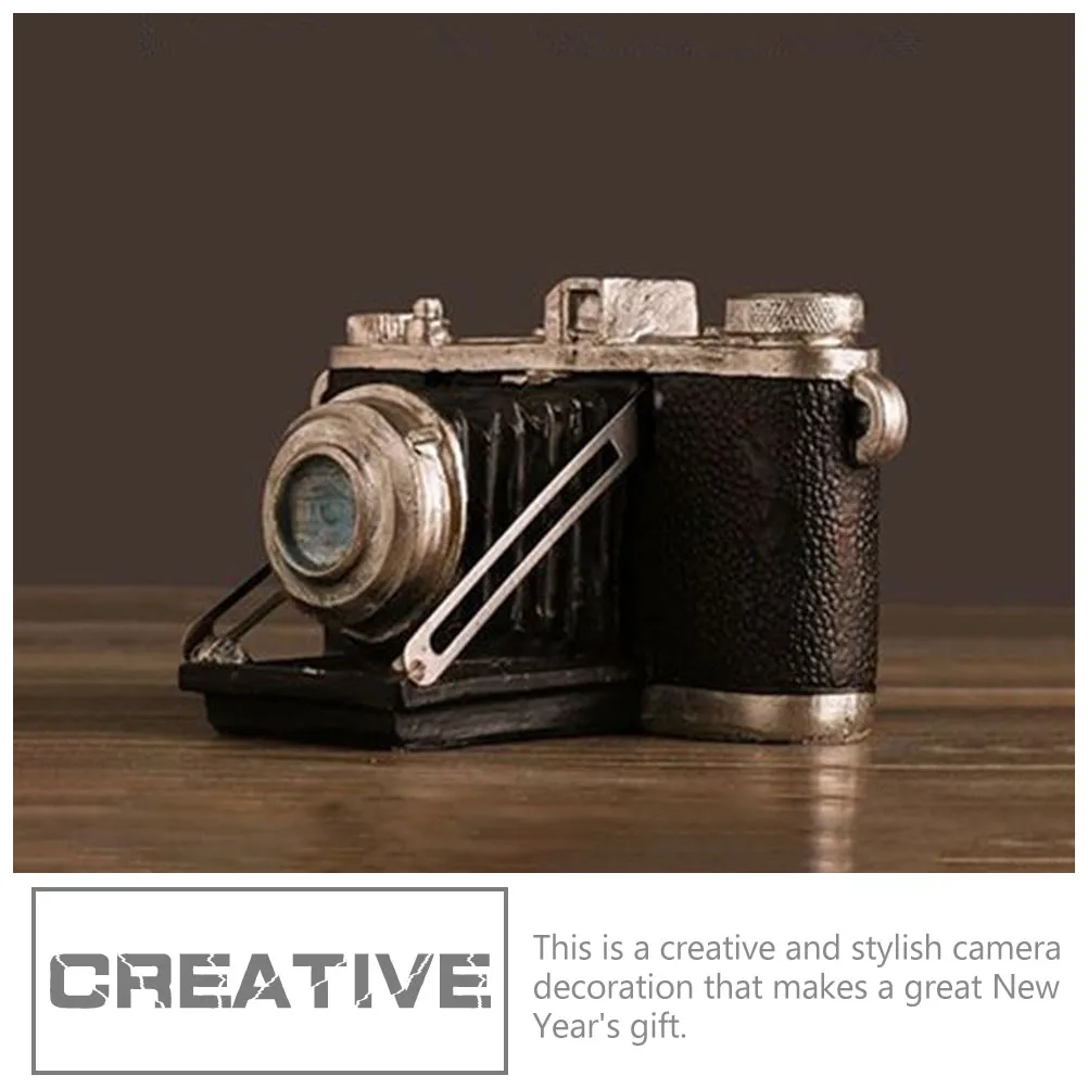 

Retro Camera Resin Craft nament Vintage Creative Camera Model Photo Prop Dining Table Decorations Home Accessories