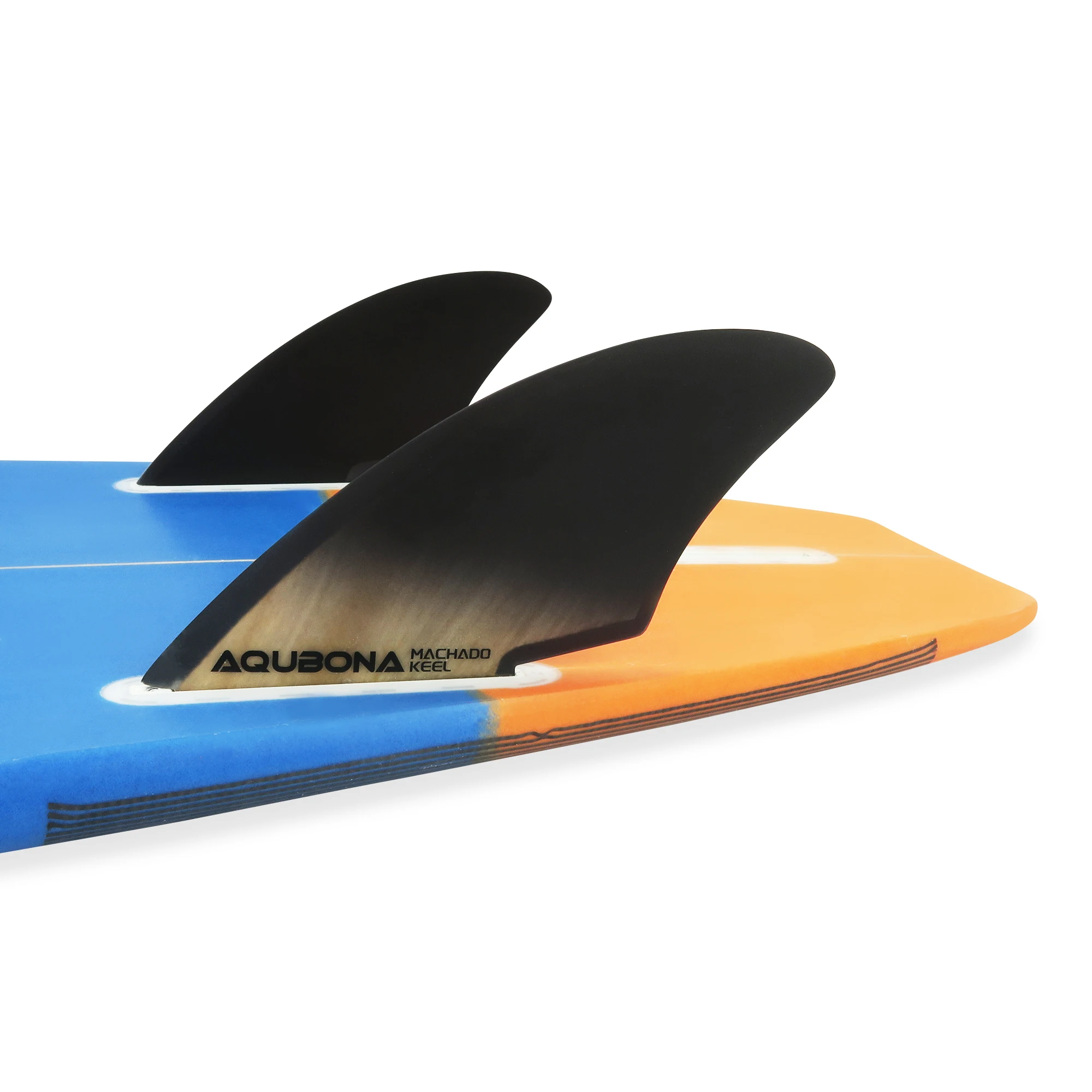 Twin Keel Fins Single Tab Dual Tabs II Fins Surfboard Fins Twin Fin Fishtail Surfboard Fins Twin Keels – Smooth Fiberglass Flex – Detail 6