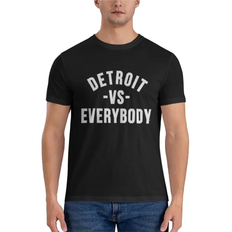 new cotton tshirt men Detroit Vs Everybody Classic T-ShirtEssential T-Shirt Aesthetic clothing funny t shirts