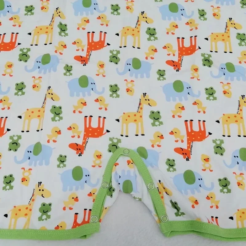 ABDL ผู้ใหญ่ยีราฟพิมพ์บอดี้สูทขาสั้น/ผู้ชายผู้ใหญ่ Onesie/ผู้หญิงผู้ใหญ่ Romper/ผู้ใหญ่ผ้าอ้อมเด็ก Romper ชุดนอน