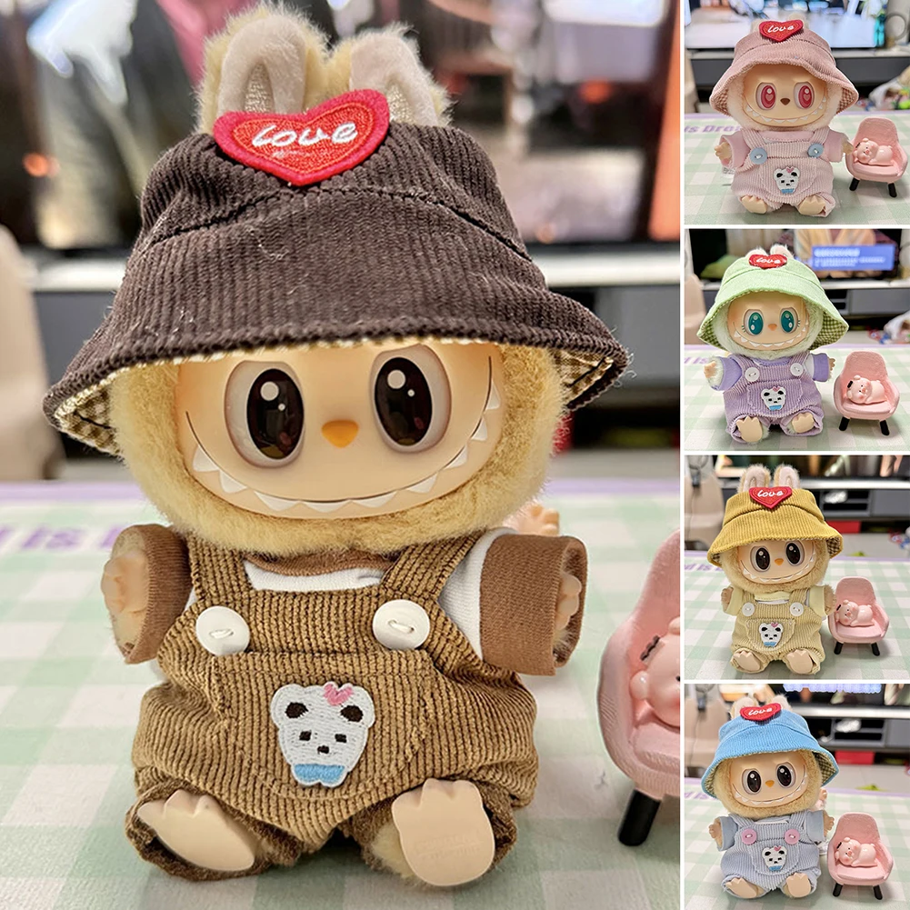 For Labubu Doll Clothes Fashion Clothes Hoodies Doll Clothes Color Match Hoodies Dolls Accessories Cute Decoration Little Cloths