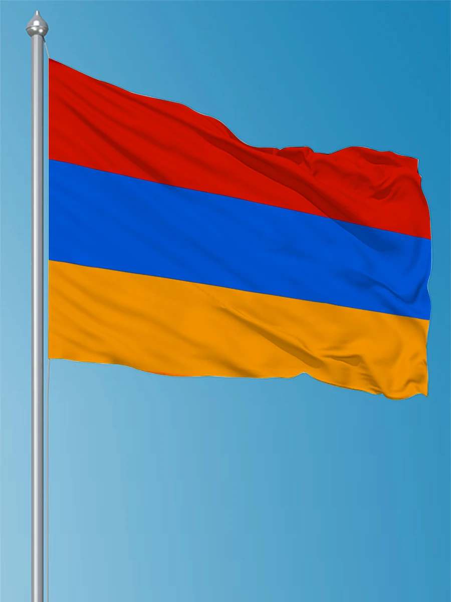 FLAGDOM  3X5Fts  90X150cm Armenia Armenian Flag Banner