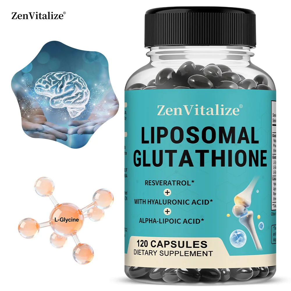 

Liposomal Glutathione Softgels, Enhanced Absorption - Cellular, Immune Function & Liver Detox, Rich in Antioxidant Formula