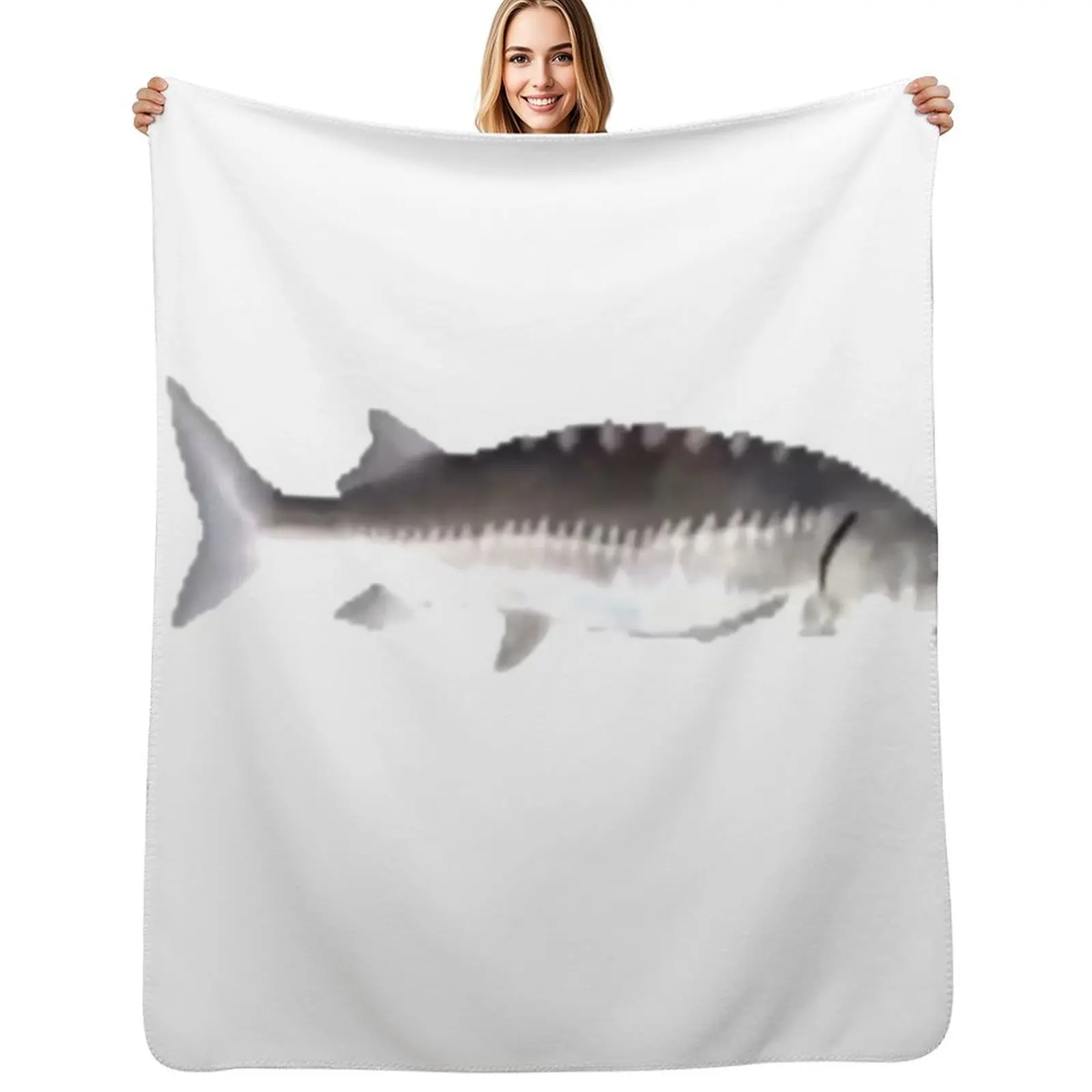 

Funky Town Fish Throw Blanket Sofa Luxury Brand valentine gift ideas Bed covers Blankets