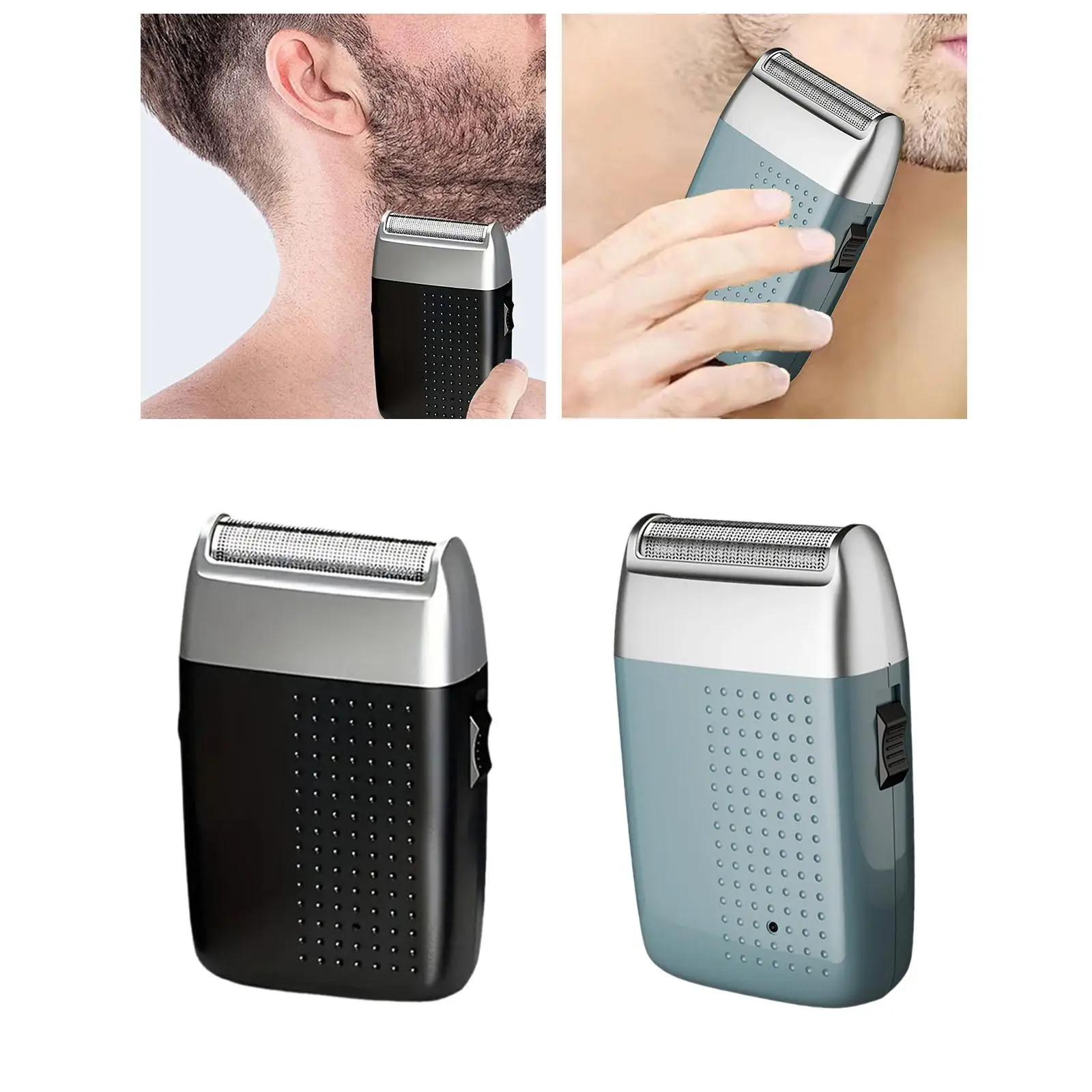 Mini Shaver para homens, tamanho pequeno do bolso, aparador da precisão, remoção do cabelo da cara, acampando, viajando, exterior, interior, presentes home do pai