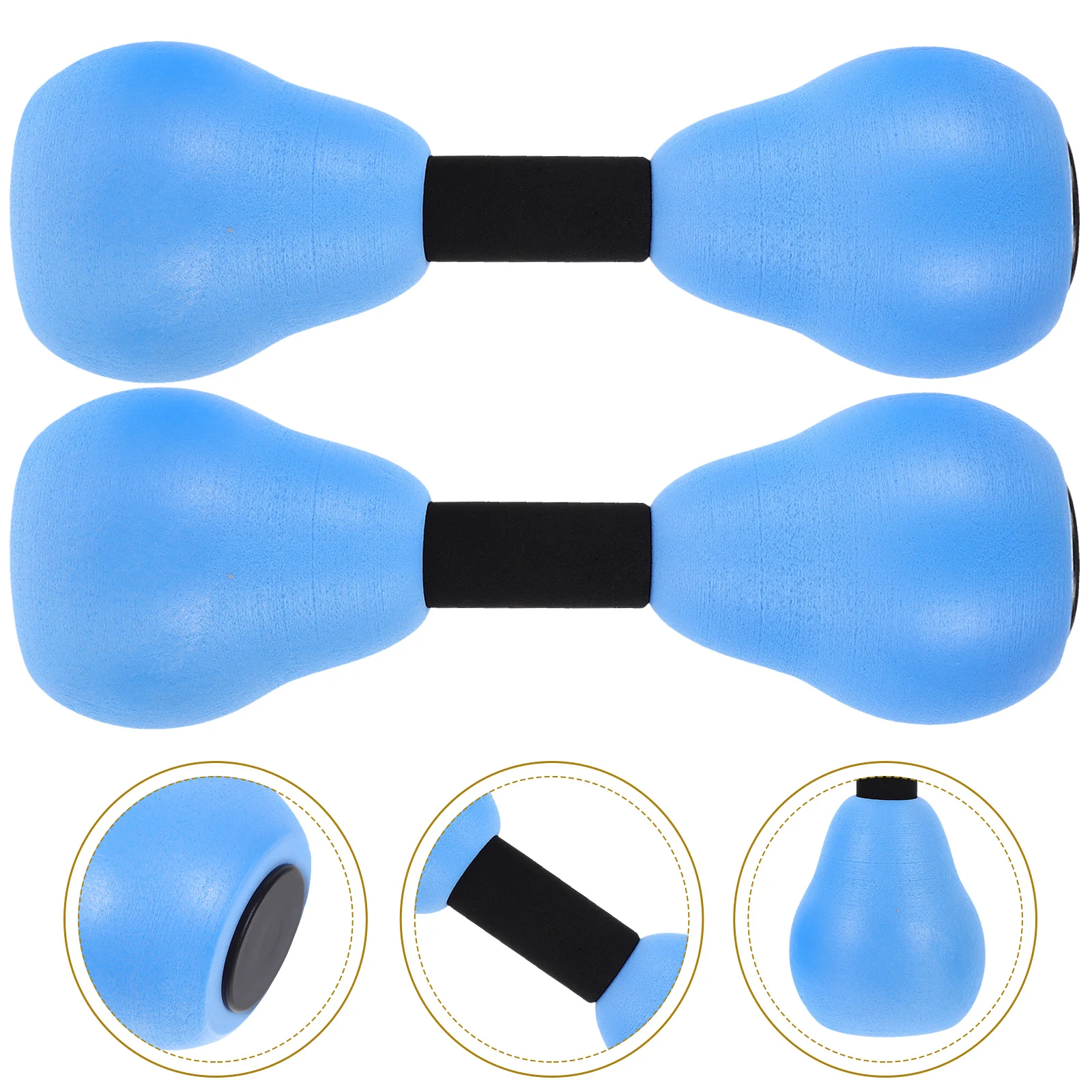 

Water Sports Dumbbells Pool Barbells Fitness Equipment Weights Blue Eva Aerobics