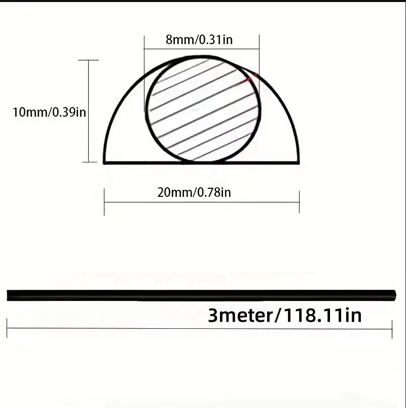 1 قطعة 118.1 بوصة غطاء الحبل الأرضي غمد بولي كلوريد الفينيل مرنة قناة كهربائية كابل حماة ذاتية اللصق كابل Hiders للأرضيات
