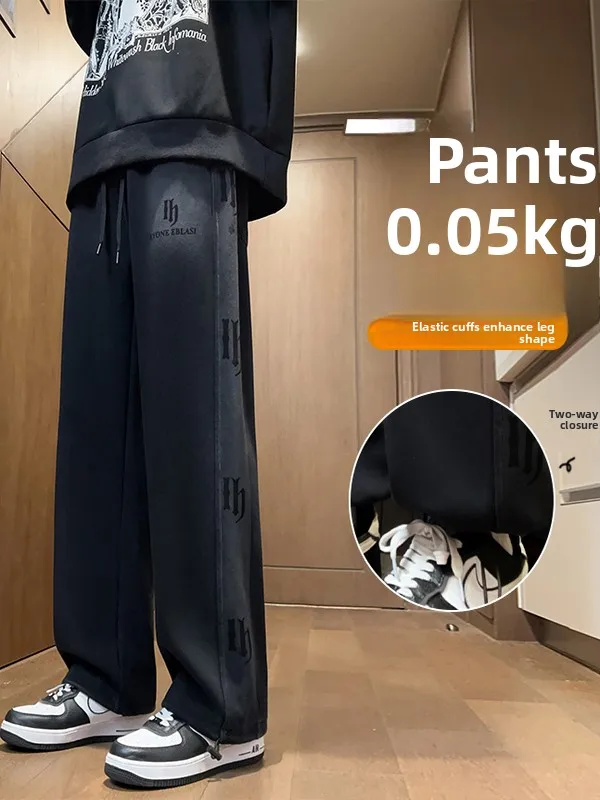 

Loose Straight Leg Jeans for Boys Teenagers Spring Autumn New Arrival Big Kids Casual Pants Cotton Polyester Anti-Wrinkle