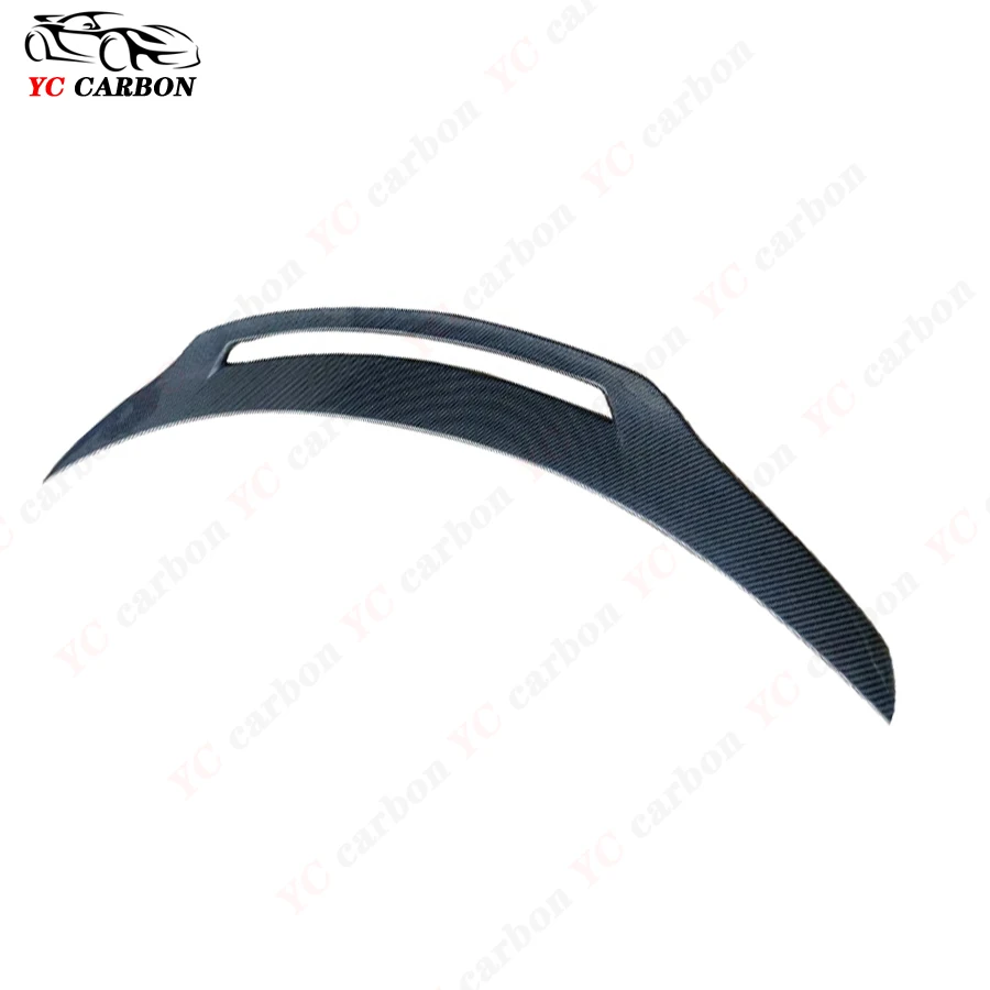 For Mercedes-Benz C Class W205 C63 AMG 2015-2021 4 Door Carbon Fiber Rear Trunk Spoiler Guide Wing Rear Wing Car Trunk Diverter