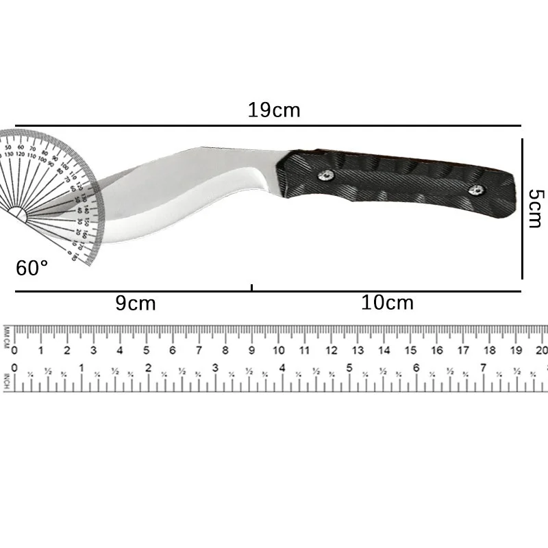 Stainless steel fruit knife outdoor pocket knife outdoor portable self-defense knife meat knife