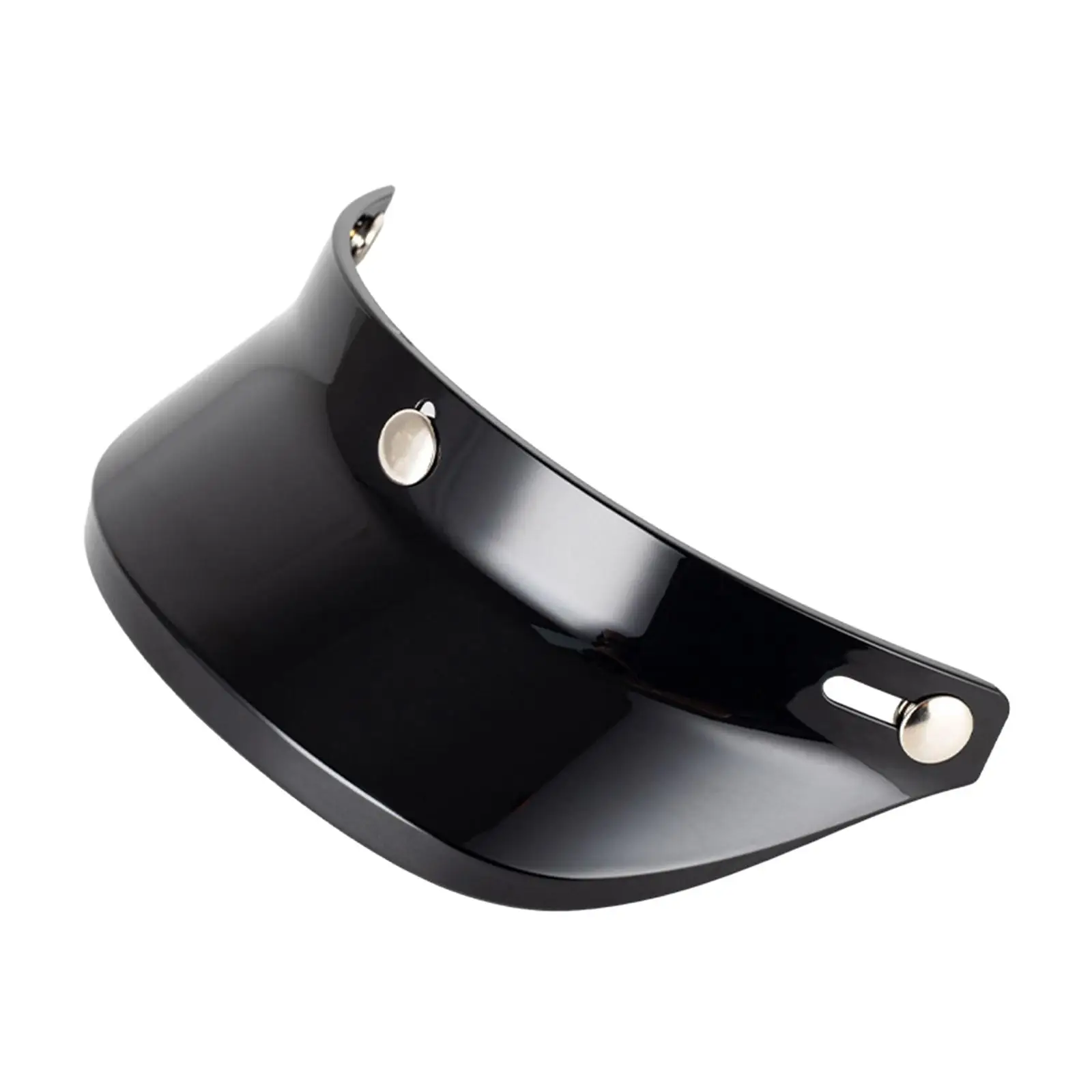 Helmet Visor Peak Cover 3 Snap Easy Installation Sun Shade Protector for 3/4 Open Face Helmets Half Helmets Retro Helmet