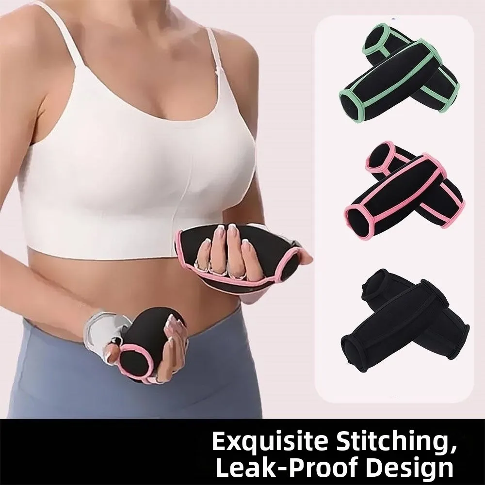 

1 Pair Unisex Design Hand Weights Set Breathable Weight Gain Wrist Support Weights Soft Sand Non-Slip Soft Dumbbells