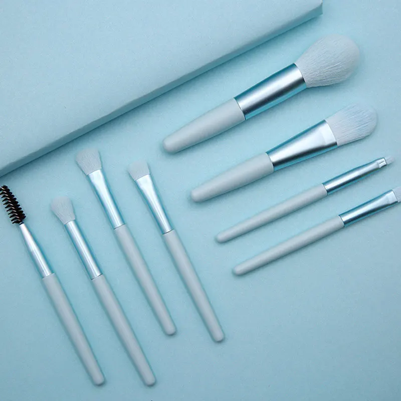 Mini Reis Draagbare Zachte Make-Up Borstels Set Oogschaduw Foundation Poeder Wimper Lip Concealer Blush Make-Up Borstel Set