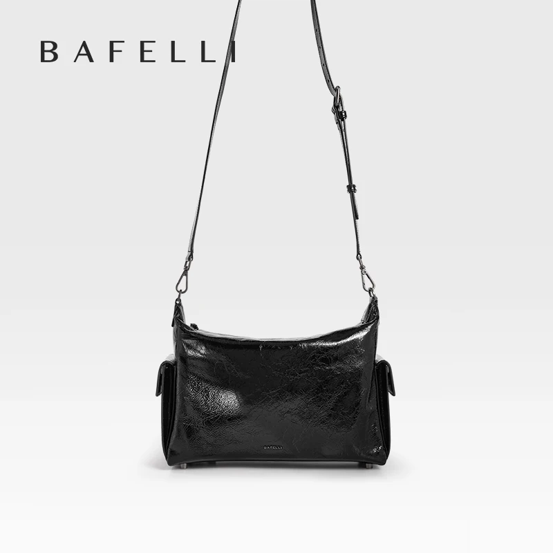 BAFELLI 2024 NEW WOMEN\'S CASUAL TOTE BAG UNISEX LARGE SHOULDER GENUINE LEATHER DESIGNER LUXURY BRAND CROSSBODY BAGS FASHION