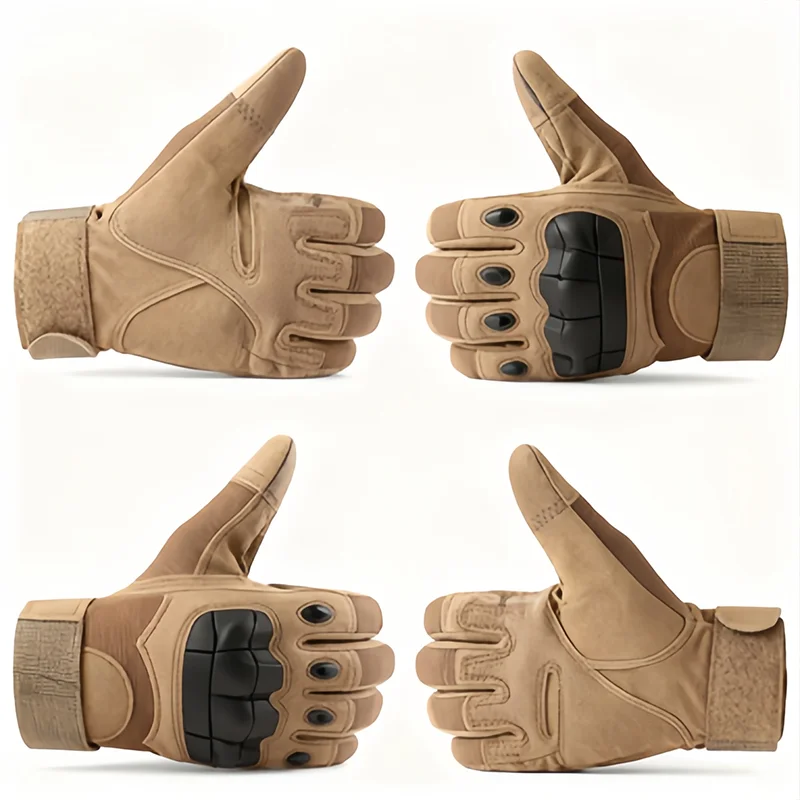Tactical Protective Gloves Wear-Resistant Anti-Slip Full Finger Outdoor Hunting Camping Boxing Fighting Survival Gear