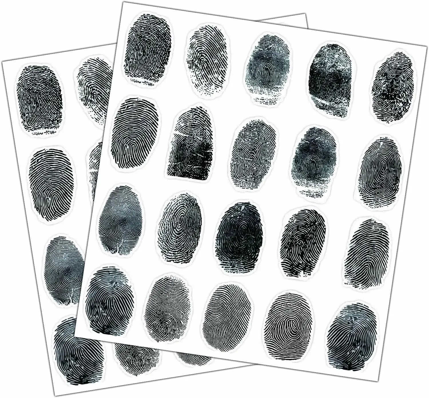 

200 шт., наклейки с отпечатками пальцев, отпечаток пальца, этикетка «n Place», украшения для сцены преступления, наклейки для Хэллоуина, убийства