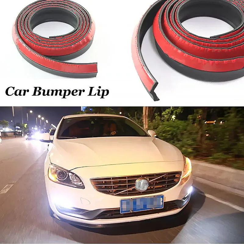 Auto Front Lip Deflector Lips Skirt For Volvo S40 S40L S60 S70 S80 S90 V40 V50 V60 V90 XC90 Spoiler Lip Spliter Valance Surround