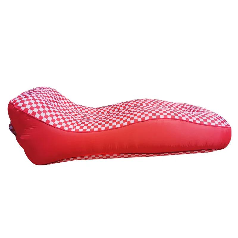 

Foldable and portable, plaid recliner, lazy sofa, air mattress, outdoor camping