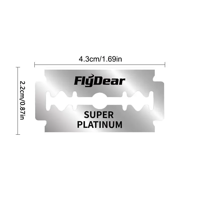 20/80/160 قطعة شفرات حلاقة لقص الشعر، شفرات حلاقة آمنة للرجال ذات حدين، أدوات تصفيف الشعر الاحترافية من الفولاذ المقاوم للصدأ #4
