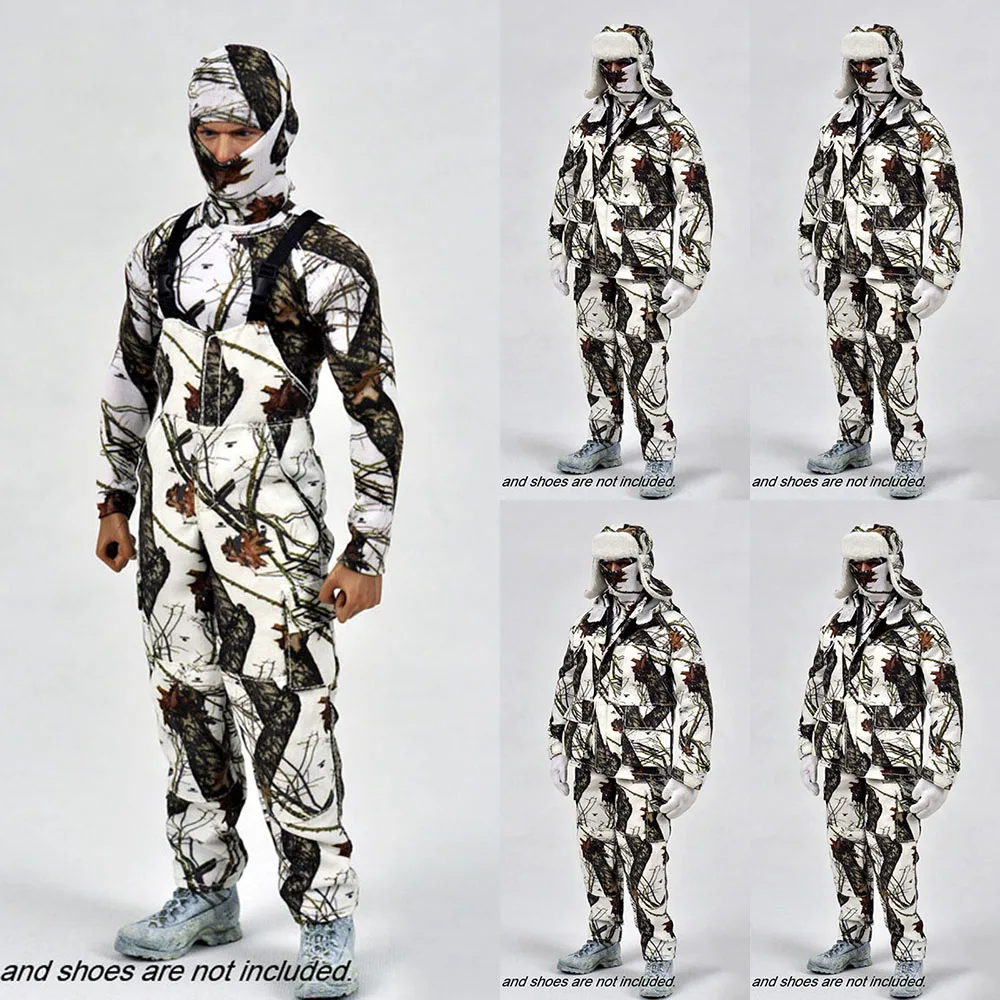 

Mc Toys Mcm-007 1/6 Soldier Snow Camouflage Outdoor Suit Jacket Pants Military Combat Uniform For Diy 12 Inch Action Figure Mode