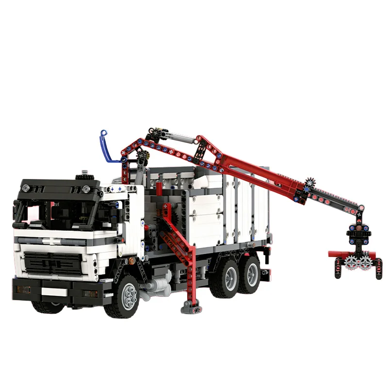 2229 Pezzi Set di Costruzioni Modulari Personalizzabili con Gru e Container, Modello Tecnologico DIY, Regalo di Natale